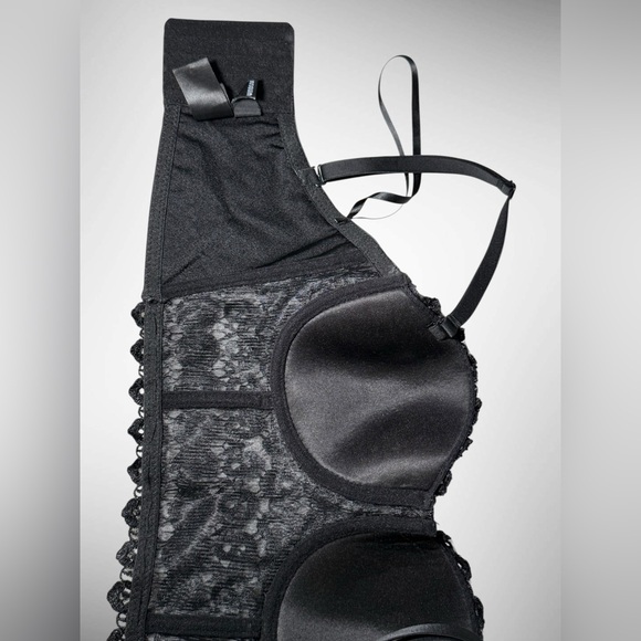 Windsor Black Lace Bustier Bra w/ Removable Straps | XS - Picture 13 of 13